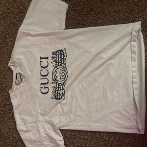 Gucci Kids Graphic White Tee
